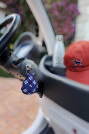 Plaid Neoprene Keychain
