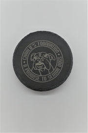 Set of 4 CHARLIE'S FOUNDATION Engraved Coasters