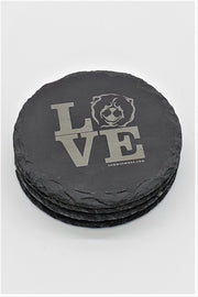 Set of 4 CHOW CHOW RESCUE Engraved Coasters