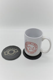 Set of 4 DALLAS DOG Engraved Coasters
