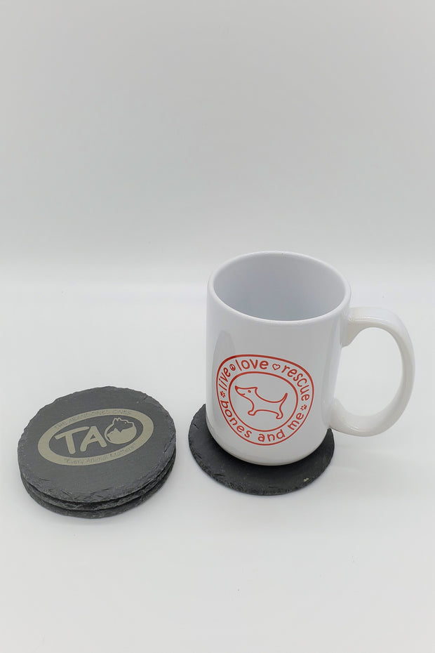 Set of 4 TAO Engraved Coasters