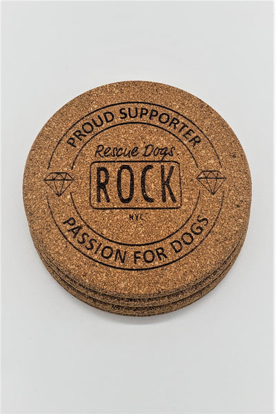 Set of 4 RDR Cork Coasters