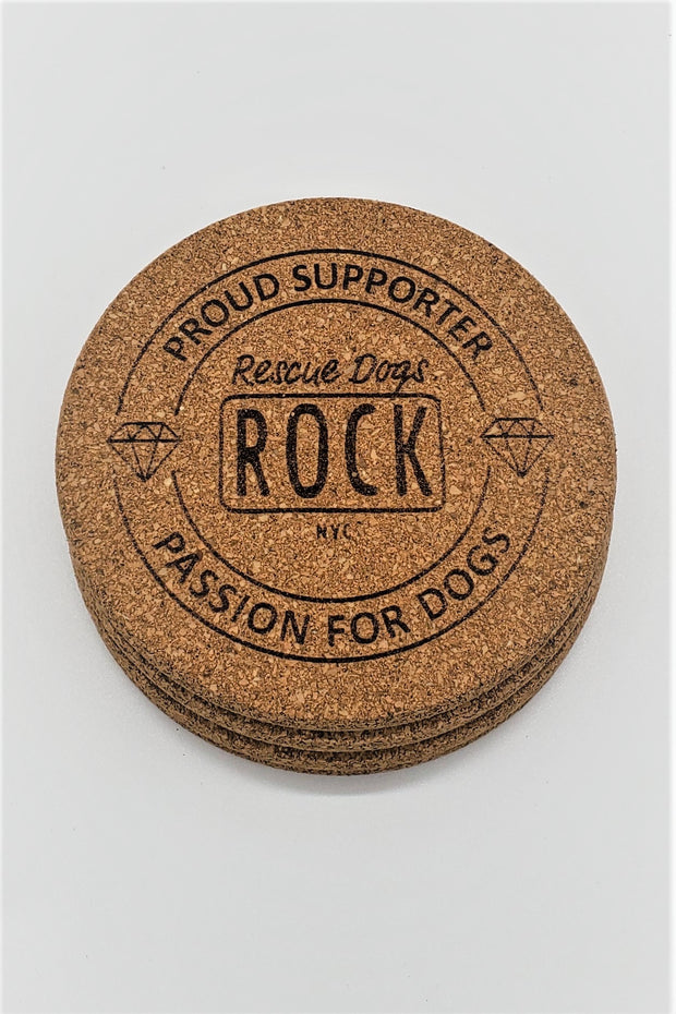 Set of 4 RDR Cork Coasters