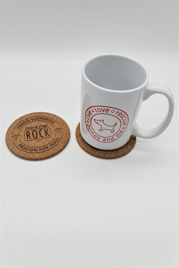 Set of 4 RDR Cork Coasters