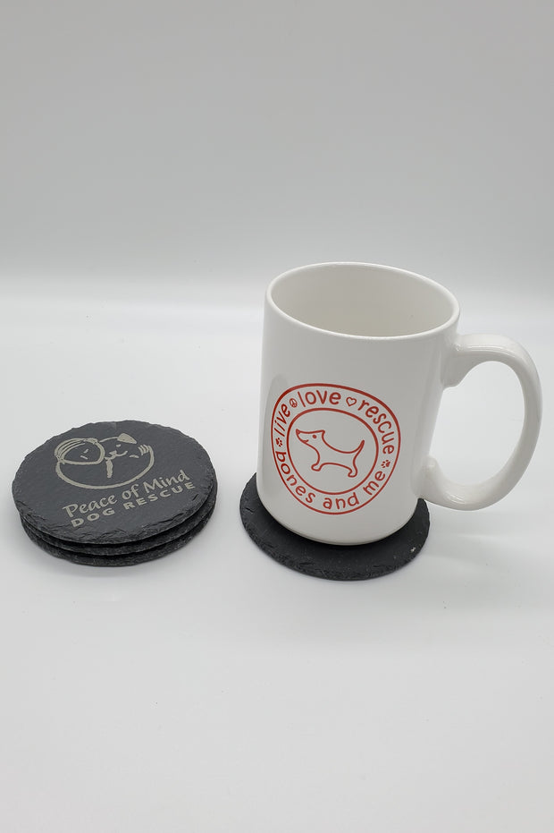 Set of 4 POMDR Engraved Coasters