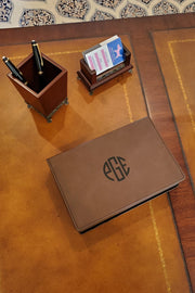 Leatherette Flask Gift Set