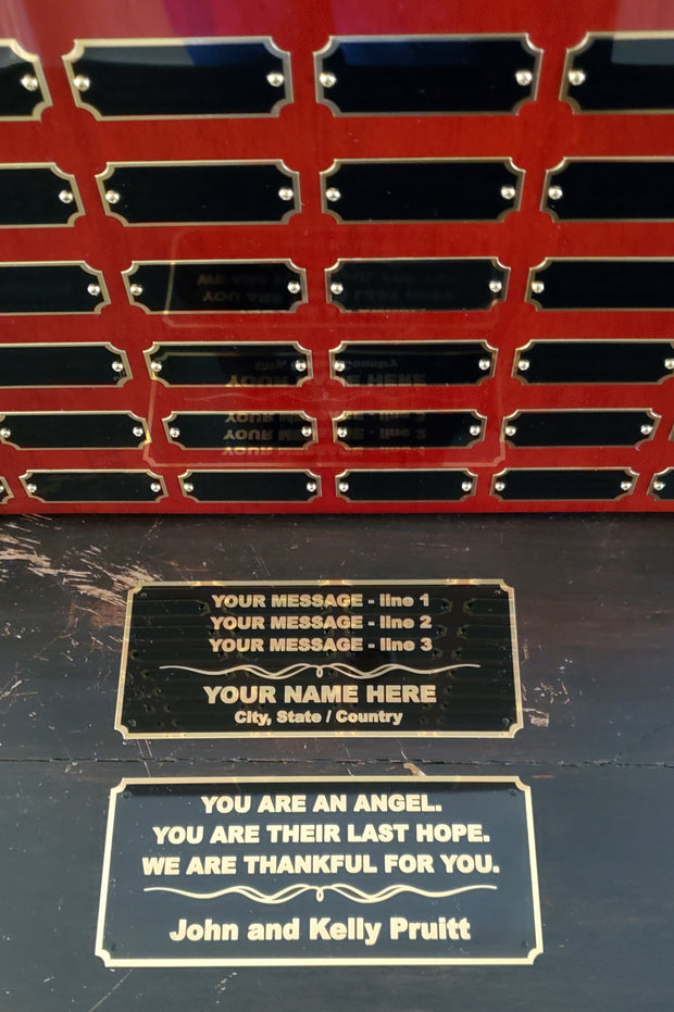 DIAMOND SPONSOR PLAQUE (The Sound of Animals)
