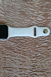Heart with Monogram and Name - Watch Band