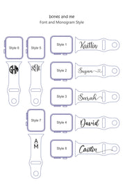 Heart with Monogram and Name - Watch Band