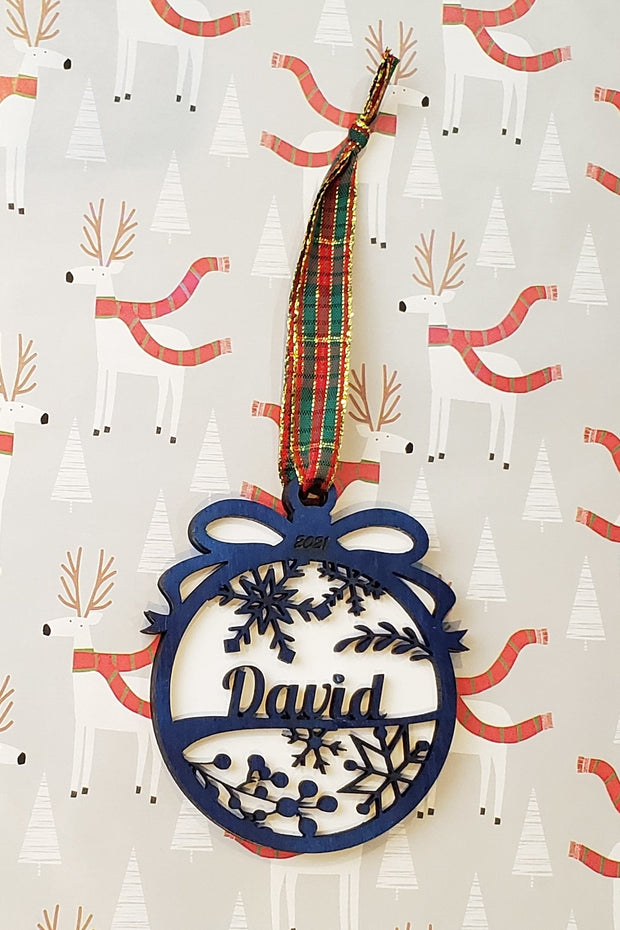 Custom Ornament - design 3 (5 colors)