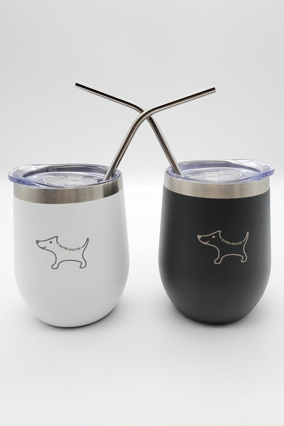 Black & White Chi Twin Pack Wine Tumblers