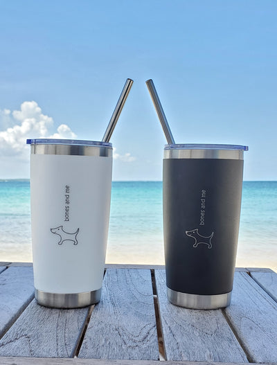 Black & White Doxie Twin Pack Drink Tumblers