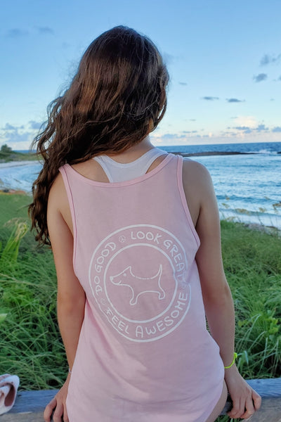 Do Good Pink Flowy Tank