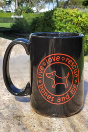 Live Love Rescue 15 oz Mug (black)