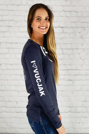 VUCJAK edition - Do Good Lace-Up Long Sleeve Tee (slate grey)