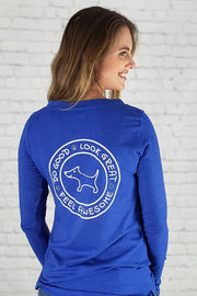 VUCJAK edition - Do Good Lace-Up Long Sleeve Tee (blue)