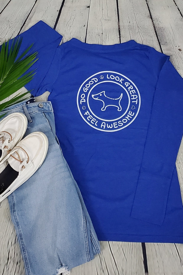 VUCJAK edition - Do Good Lace-Up Long Sleeve Tee (blue)